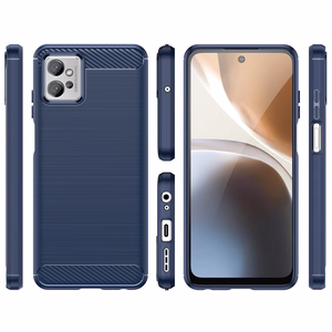 Carbon Case чехол для Realme C35 гибкая силиконовая карбоновая накладка чёрный