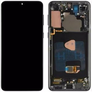LCD ekranas Samsung G996 S21 Plus su lietimo ekranu ir rėmeliu Phantom Black OLED (tikras dydis)