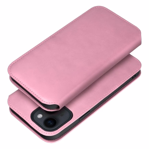 Dvigubos kišenės dėklas telefonui XIAOMI Redmi Note 13 Pro Plus 5G šviesiai rožinis