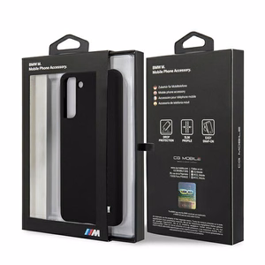 BMW Silikoninis M Kolekcijos dėklas Samsung Galaxy S21+ - juodas