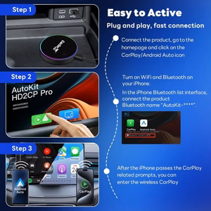 Wireless CarPlay/Android Auto adapter Carlinkit HD2CP Pro black