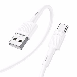 Cable USB A to USB C Hoco 3A 1 m X83 white