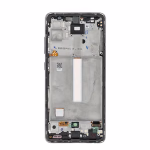 FIXCELL AMOLED LCD ekranas su rėmeliu, skirtas SAMSUNG A52 4G/5G, juodas (pakeistas stiklas)