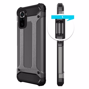 Hybrid Armor бронированный гибридный чехол Xiaomi Redmi Note 11 Pro+ 5G (China) / 11 Pro 5G (China) / Mi11i HyperCharge / Poco X4 NFC 5G чёрный