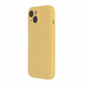 Soft Touch Mag dėklas telefonui iPhone 15 Pro Max 6,7" pastelinis geltonas