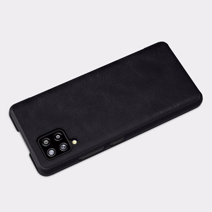 Nillkin Qin кожаный чехол-кобура для Samsung Galaxy A42 5G чёрный