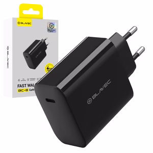 Blavec sieninis įkroviklis BC-8 GaN4 - Type C - PD QC 65W 3A (TCBC8G4-CB653A) juodas