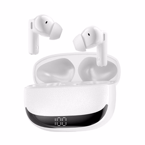 BWOO Bluetooth earphones BW40 TWS ANC with LCD display white