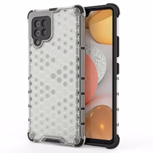 Honeycomb dėklas šarvuotas su TPU buferiu Samsung Galaxy A42 5G permatomas