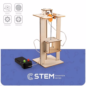 Деревянный конструктор Лифт, обучающая игрушка STEM