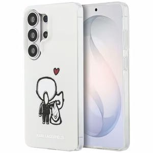 Karl Lagerfeld чехол IML Karl&Choupette MagSafe для Samsung Galaxy S26 Ultra прозрачный