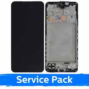 LCD дисплей для Samsung A166 A16 5G чёрный с рамкой (Service Pack)