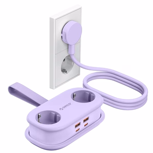 Orico AP3 65W GaN 6in1 удлинитель 2x AC + 2x USB-A + 2x USB-C - фиолетовый