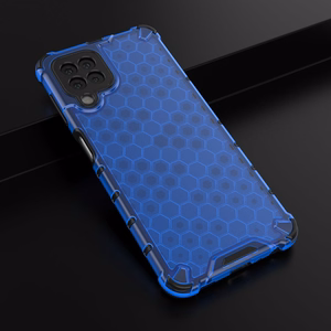 Honeycomb dėklas apsauginis su TPU buferiu Samsung Galaxy A22 4G mėlynas
