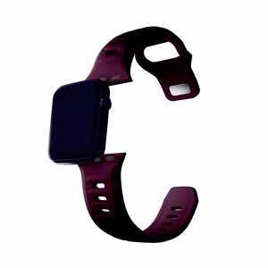 Силиконовый ремешок 3mk для Apple Watch, 42/44/45/46/49 mm, Mulberry, большой размер