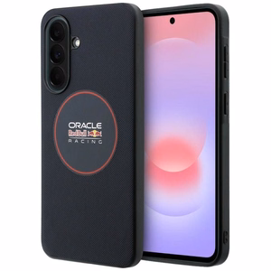 Red Bull dėklas Samsung A37 (Meshed PU Red Ring & Metal Buttons) tamsiai mėlynas