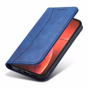 Magnet Fancy Case dėklas iPhone 14 Pro Max su flip cover wallet stand - mėlynos spalvos