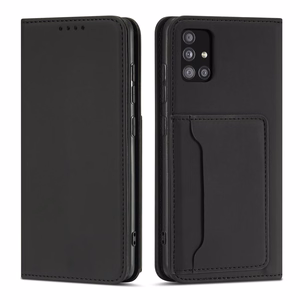 Magnet Card Case Case for Samsung Galaxy A12 5G Pouch Wallet Card Holder Black