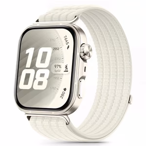 Tech-Protect nailoninis dirželis Huawei Watch Fit 3 / 4 / 4 Pro / 5 / 5 Pro - baltas