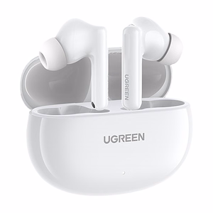 Ugreen HiTune T6 Беспроводные наушники с ANC + кабель USB-A — USB-C — белый
