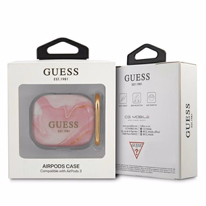 Guess GUA3UNMP чехол AirPods 3 розовый/розовый Marble Collection