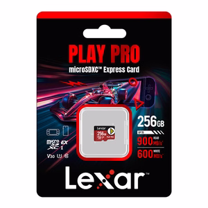 Карта памяти Lexar PLAY Pro microSD Express 7.1 объемом 256 ГБ