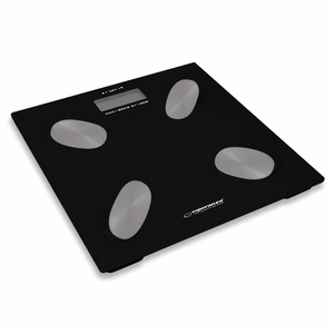 Esperanza EBS022K square electronic bathroom scale, Black