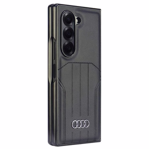 Чехол Audi из синтетической кожи MagSafe для Samsung Galaxy Z Fold 6 - чёрный