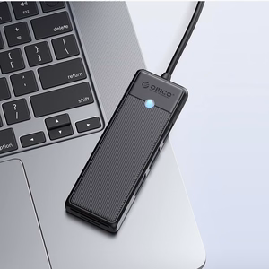 Orico PAPW3AT-C3 USB-хаб 4-портовый 3x USB-A 3.0 с кардридером microSD/SD 1 м - черный