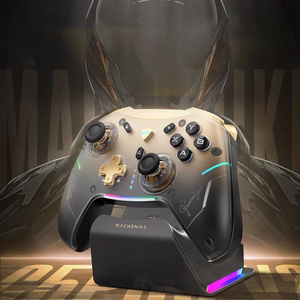 Machenike G5Pro Premium Edition Belaidis žaidimų valdiklis su Krovimo stotelė - juodas ir auksinis