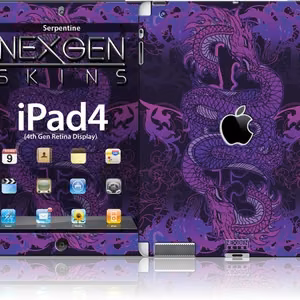 Nexgen dekoratyvinis 3D efekto lipdukas, skirtas iPad 2/3/4, „Serpentine 3D“
