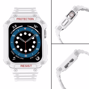 Protect dirželis Apple Watch 38/40/41mm šarvuotas dėklas dirželis - baltas