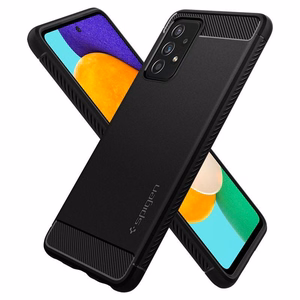 Spigen Rugged Armor dėklas Samsung Galaxy A52 / A52S - matinė juoda