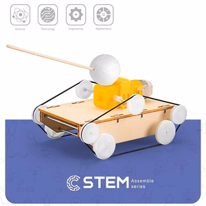 Деревянный конструктор Танк, обучающая игрушка STEM