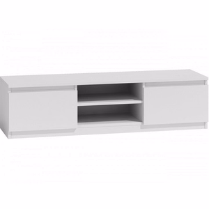 Topeshop RTV140 BIEL TV stovas / baldas garso ir vaizdo aparatūrai 2 spintos
