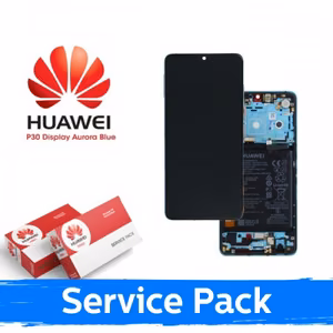 LCD ekranas suderinamas su Huawei P30 su rėmeliu / Aurora / (Service Pack)