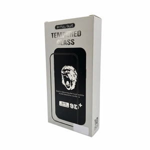 Закалённое стекло 9D Gorilla для Apple iPhone 17 Pro, чёрное (комплект 10 шт.)
