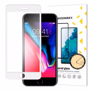 Screen protection glass "Wozinsky 5D Full Glue" Apple iPhone 7/8/SE 2020/SE 2022 case-friendly white