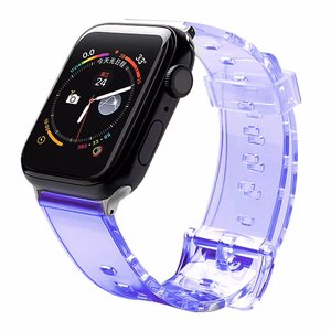 Silicone Strap Bracelet Bracelet Strap Light for Apple Watch 38 / 40 mm - Purple