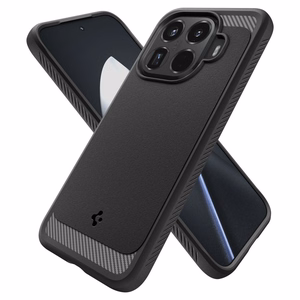 Spigen Rugged Armor dėklas, skirtas Xiaomi 15T Pro, juodas