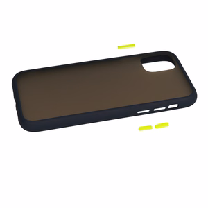 Vennus Color Button Bumper dėklas telefonui Samsung Galaxy A20S mėlynas