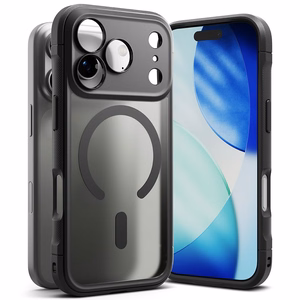 Ringke Fusion Bold Magnetinis dėklas telefonui iPhone 17 Pro - matinė juoda