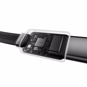 Cuktech CC903P automobilinis įkroviklis 100 W, su ekranu ir 70 cm įtraukiamu USB-C laidu – pilkas