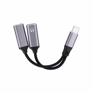 Adapteris Blue Star iš USB-C į 2xUSB-C juodas