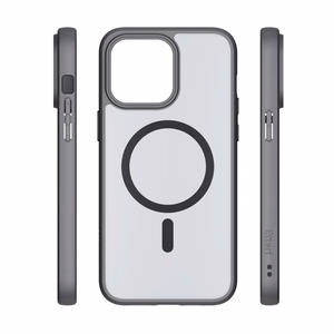 Чехол Etteri Matt Mag для iPhone 15 Pro 6,1" чёрный