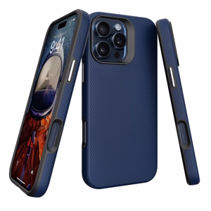 Чехол Perfectionists Triangle Mag для iPhone 12 Pro Max тёмно-синий