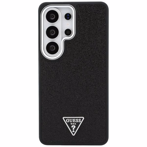 Guess чехол Fixed Glitter Triangle MagSafe для Samsung Galaxy S26 Ultra чёрный
