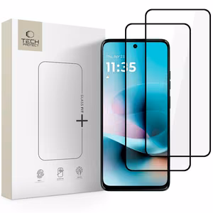 Tech-Protect Glass Fit+ grūdintas stiklas 2 vnt. skirta Motorola Moto G57 / G57 Power / G67 Power - juodas