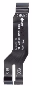 Flex Samsung M346 M34 5G pagrindinės plokštės laidas (SUB-OCTA) originalus (aptarnavimo pakuotė)