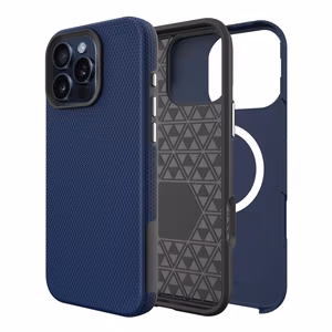 Perfectionists Triangle Mag Case iPhone 14 Pro navy blue